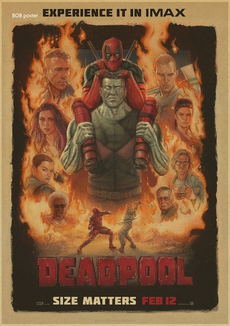 Vintage Marvel Deadpool Poster