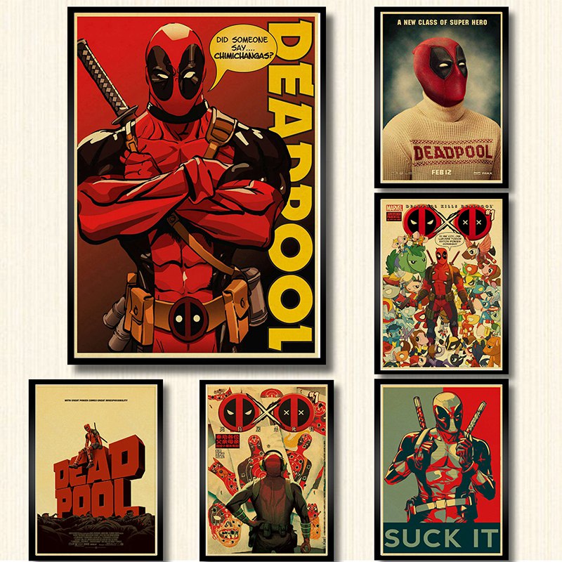 Marvel Deadpool Vintage Movie Poster