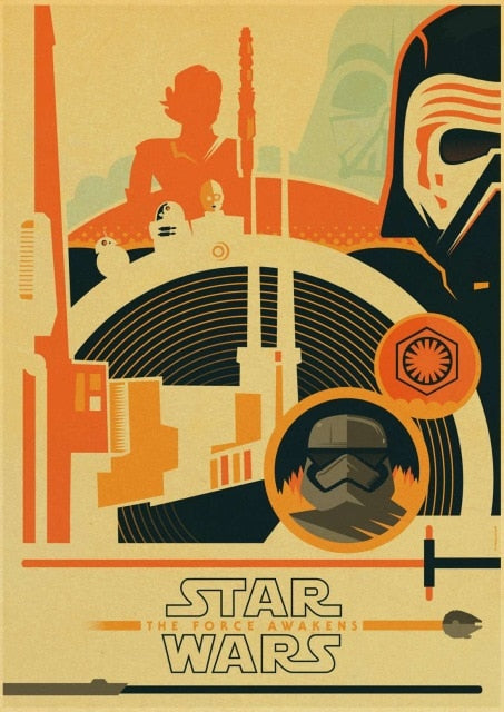 Star Wars Series Poster Vintage
