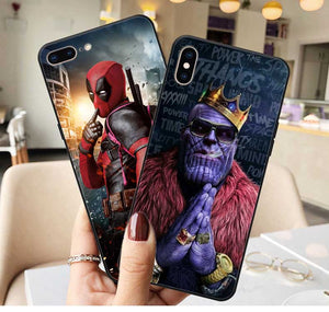 Deadpool And Thanos for iPhone X SE 5 5S 6 6S Plus 7 8 Plus XR XS MAX