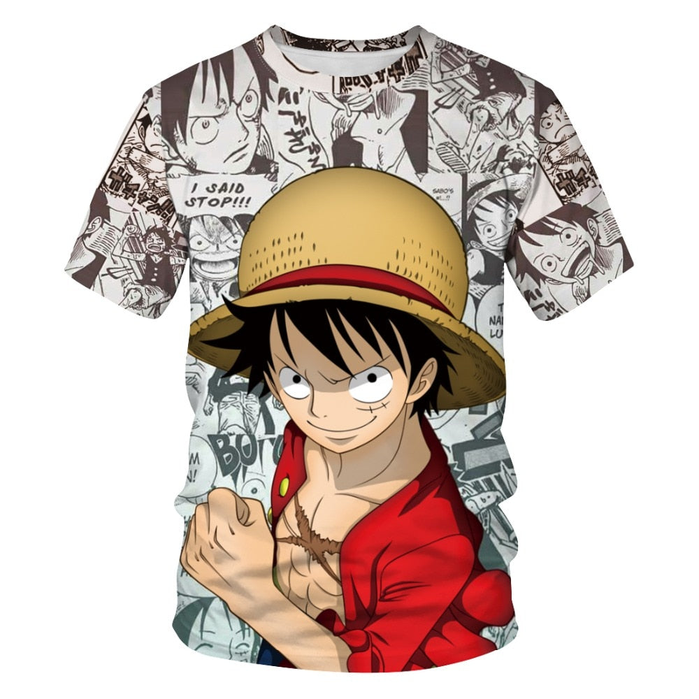 One Piece Hoodie 3D Print T-Shirt
