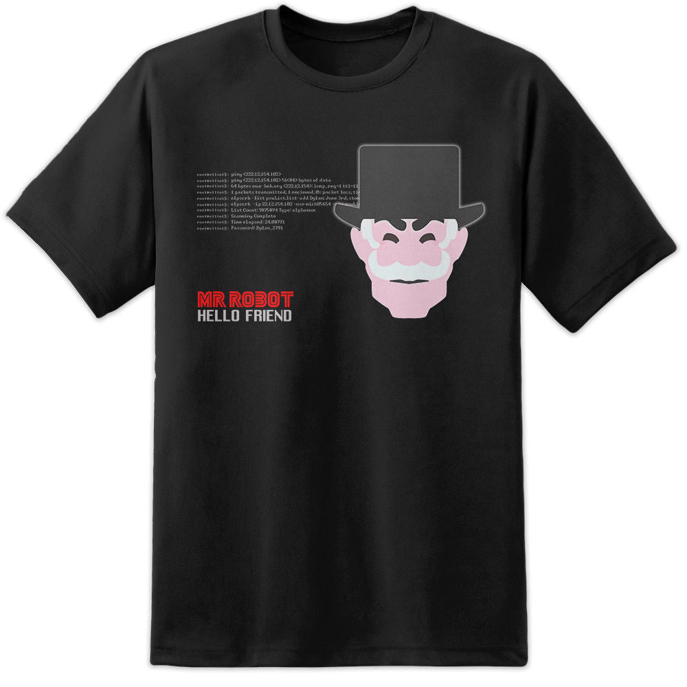 Mr Robot Hello Friend Hacker T Shirt
